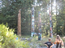 Stanley Pk totem poles 1