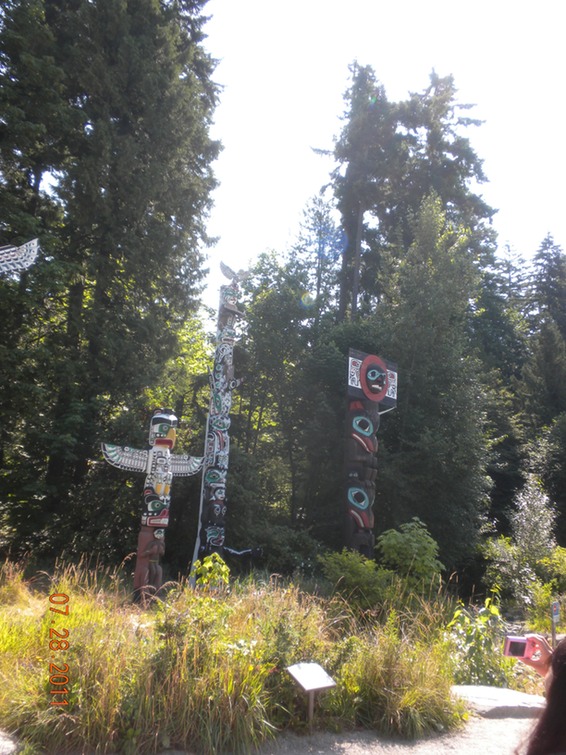 Stanley Pk totem poles 5